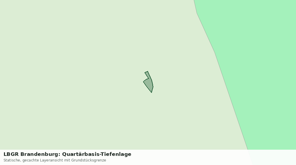 Statische Kartenansicht: LBGR Brandenburg: Quartärbasis-Tiefenlage