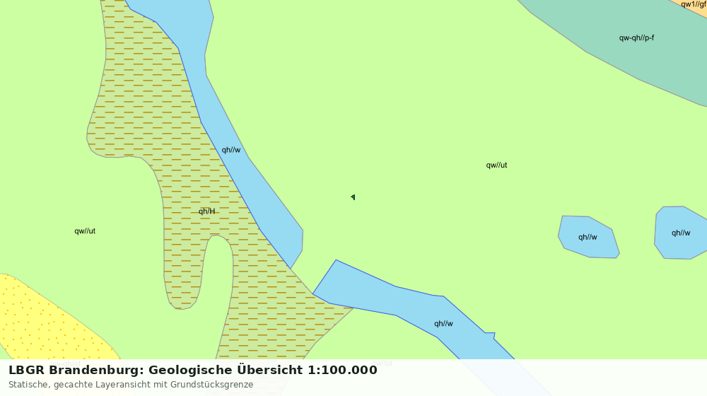 Statische Kartenansicht: LBGR Brandenburg: Geologische Übersicht 1:100.000