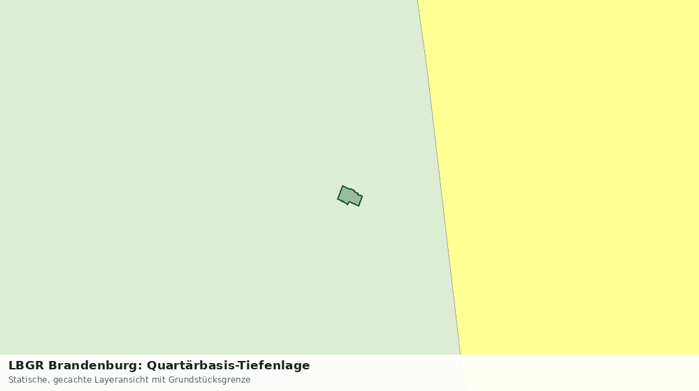 Statische Kartenansicht: LBGR Brandenburg: Quartärbasis-Tiefenlage