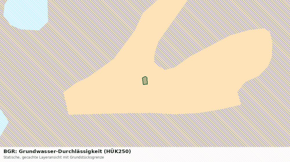 Statische Kartenansicht: BGR: Grundwasser-Durchlässigkeit (HÜK250)