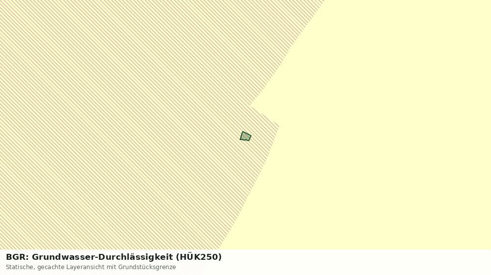 Statische Kartenansicht: BGR: Grundwasser-Durchlässigkeit (HÜK250)