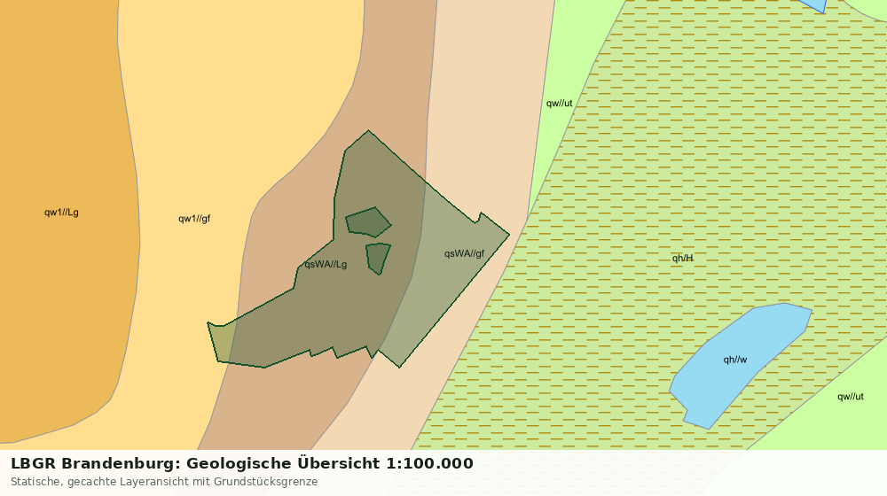 Statische Kartenansicht: LBGR Brandenburg: Geologische Übersicht 1:100.000