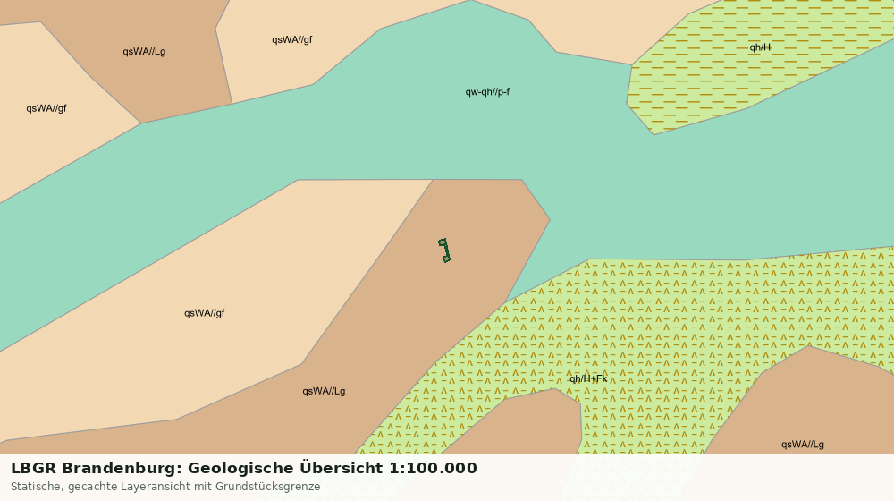 Statische Kartenansicht: LBGR Brandenburg: Geologische Übersicht 1:100.000