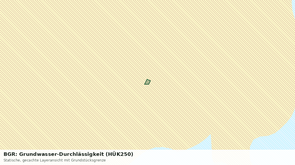 Statische Kartenansicht: BGR: Grundwasser-Durchlässigkeit (HÜK250)