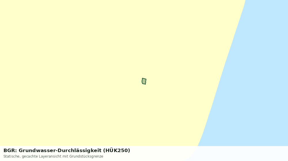 Statische Kartenansicht: BGR: Grundwasser-Durchlässigkeit (HÜK250)