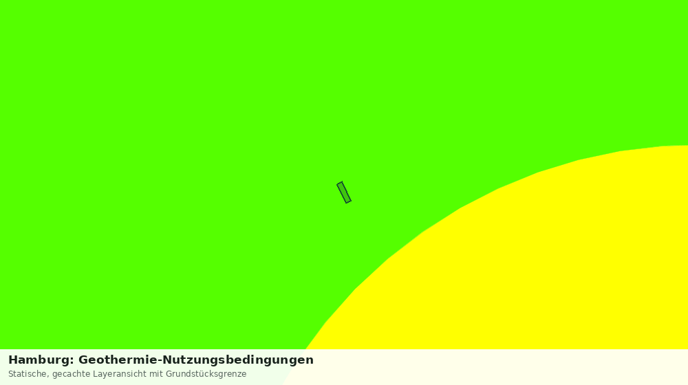 Statische Kartenansicht: Hamburg: Geothermie-Nutzungsbedingungen