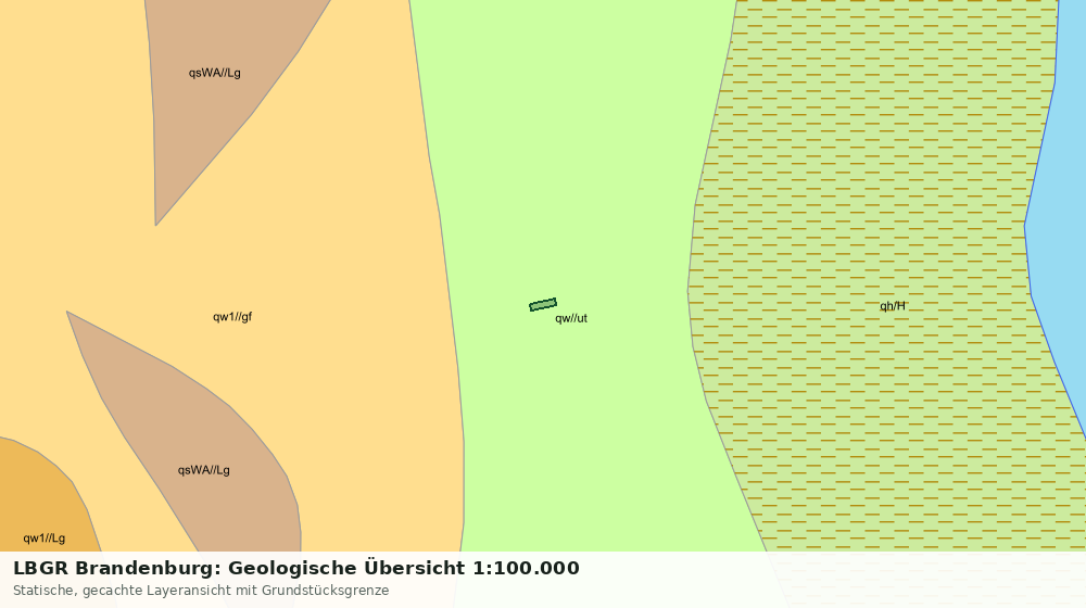 Statische Kartenansicht: LBGR Brandenburg: Geologische Übersicht 1:100.000