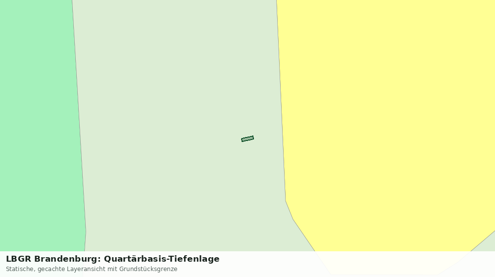 Statische Kartenansicht: LBGR Brandenburg: Quartärbasis-Tiefenlage