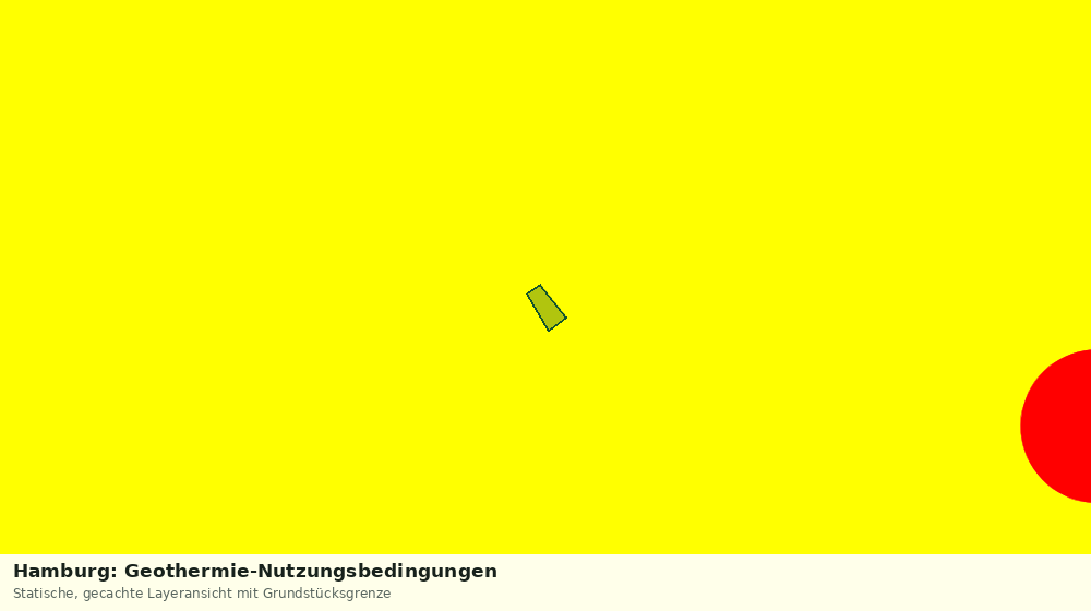 Statische Kartenansicht: Hamburg: Geothermie-Nutzungsbedingungen