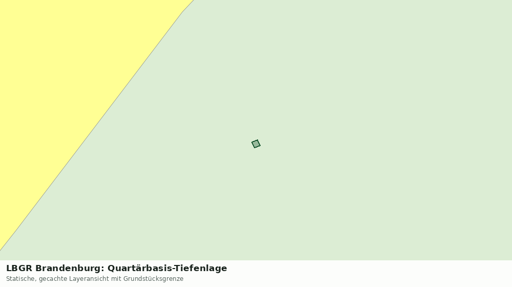 Statische Kartenansicht: LBGR Brandenburg: Quartärbasis-Tiefenlage