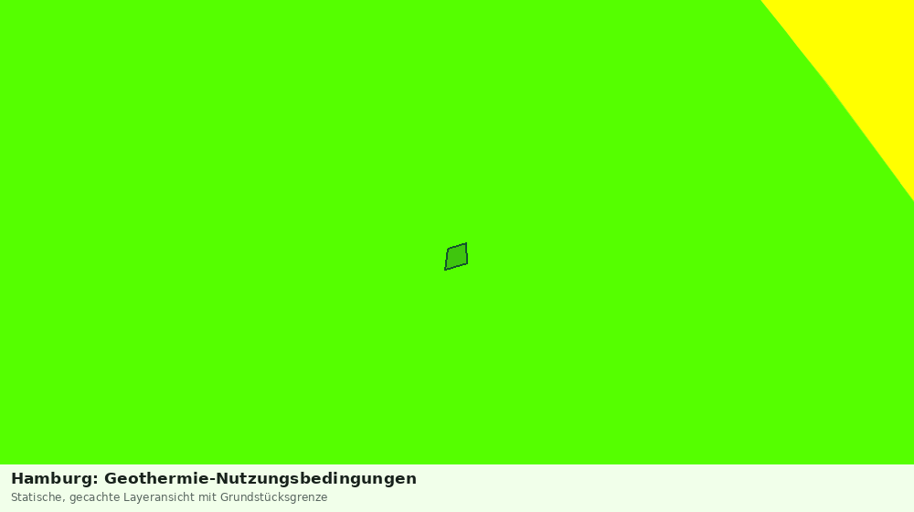 Statische Kartenansicht: Hamburg: Geothermie-Nutzungsbedingungen