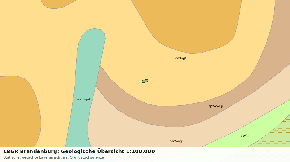 Statische Kartenansicht: LBGR Brandenburg: Geologische Übersicht 1:100.000