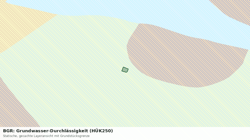 Statische Kartenansicht: BGR: Grundwasser-Durchlässigkeit (HÜK250)