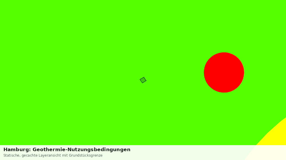 Statische Kartenansicht: Hamburg: Geothermie-Nutzungsbedingungen