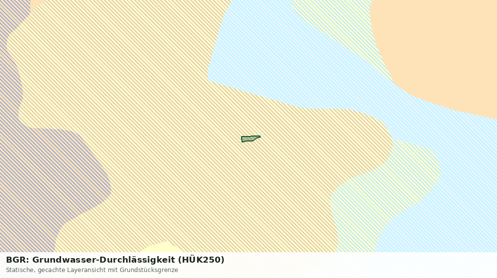 Statische Kartenansicht: BGR: Grundwasser-Durchlässigkeit (HÜK250)