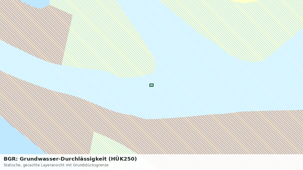 Statische Kartenansicht: BGR: Grundwasser-Durchlässigkeit (HÜK250)