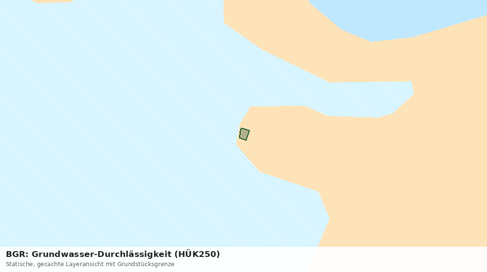 Statische Kartenansicht: BGR: Grundwasser-Durchlässigkeit (HÜK250)