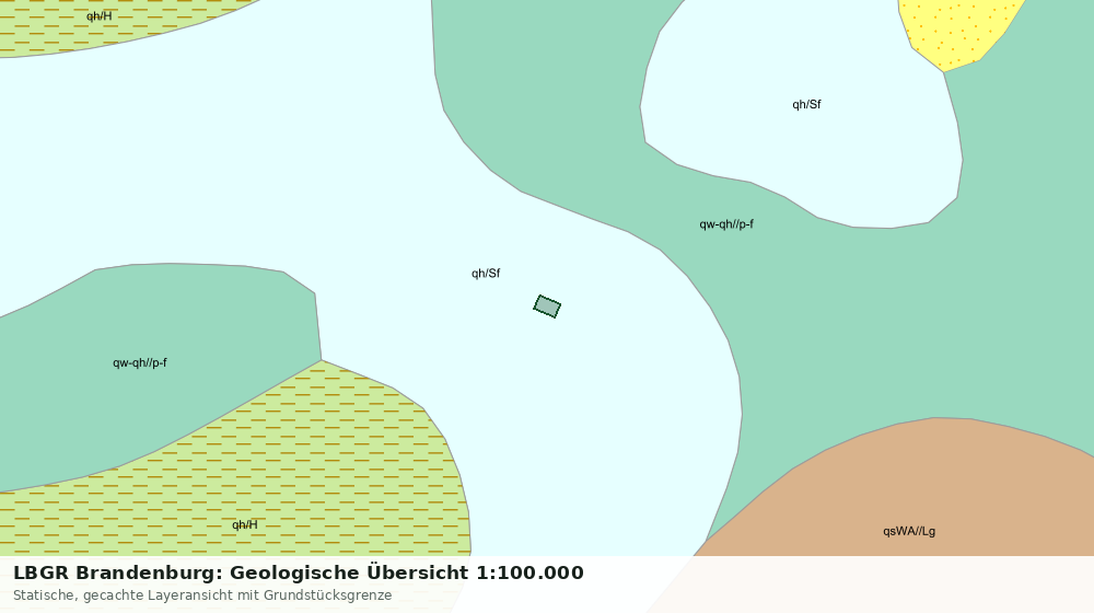 Statische Kartenansicht: LBGR Brandenburg: Geologische Übersicht 1:100.000