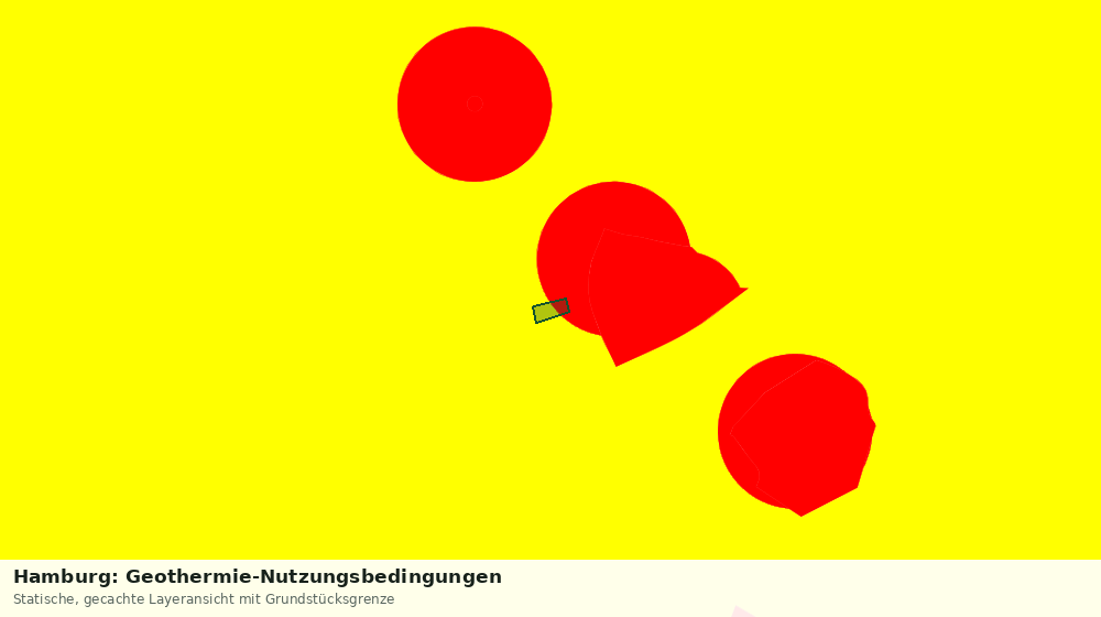Statische Kartenansicht: Hamburg: Geothermie-Nutzungsbedingungen