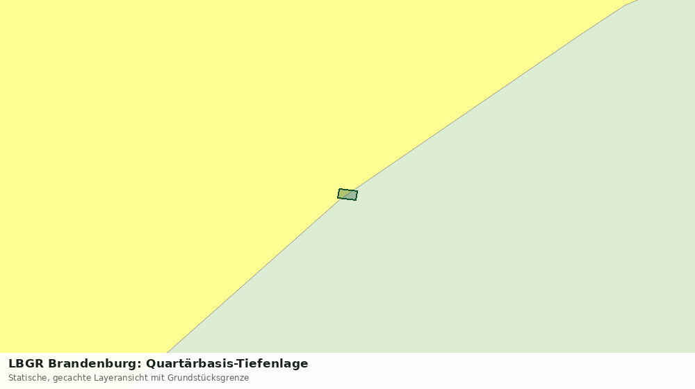 Statische Kartenansicht: LBGR Brandenburg: Quartärbasis-Tiefenlage