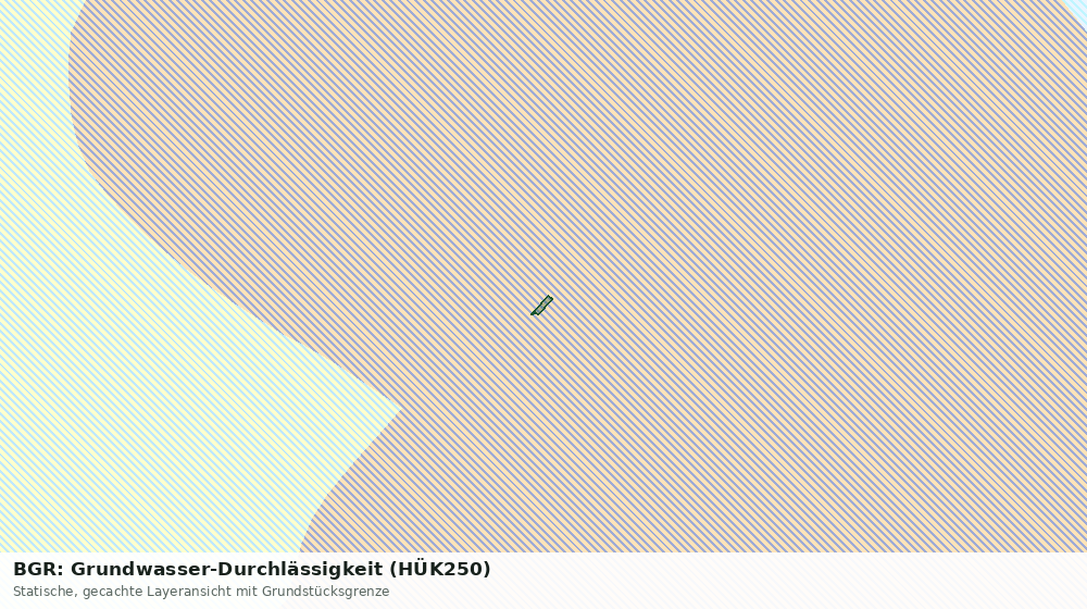 Statische Kartenansicht: BGR: Grundwasser-Durchlässigkeit (HÜK250)