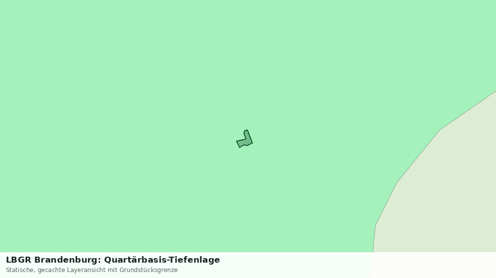 Statische Kartenansicht: LBGR Brandenburg: Quartärbasis-Tiefenlage