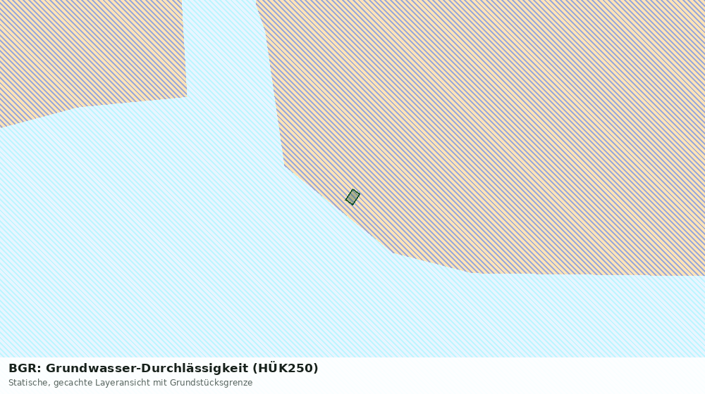 Statische Kartenansicht: BGR: Grundwasser-Durchlässigkeit (HÜK250)