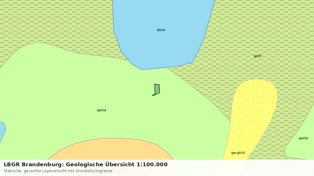 Statische Kartenansicht: LBGR Brandenburg: Geologische Übersicht 1:100.000