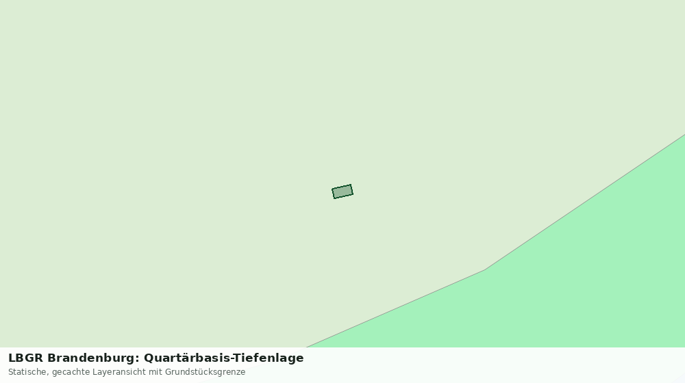 Statische Kartenansicht: LBGR Brandenburg: Quartärbasis-Tiefenlage