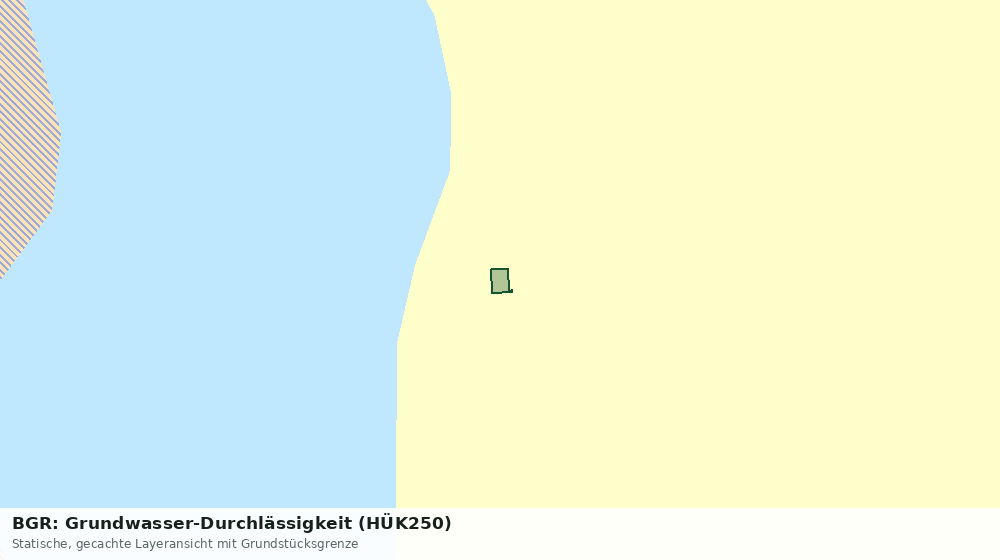 Statische Kartenansicht: BGR: Grundwasser-Durchlässigkeit (HÜK250)