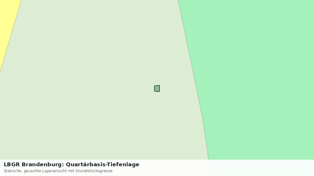 Statische Kartenansicht: LBGR Brandenburg: Quartärbasis-Tiefenlage