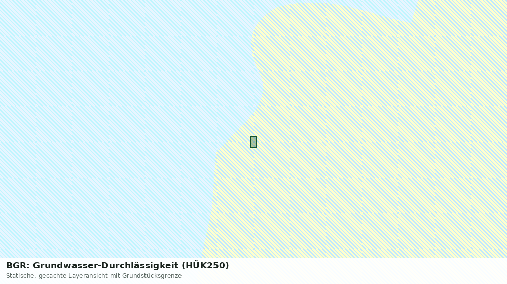 Statische Kartenansicht: BGR: Grundwasser-Durchlässigkeit (HÜK250)