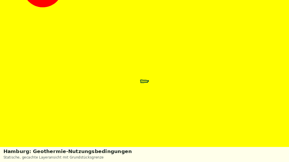 Statische Kartenansicht: Hamburg: Geothermie-Nutzungsbedingungen