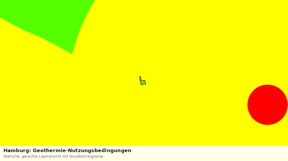 Statische Kartenansicht: Hamburg: Geothermie-Nutzungsbedingungen