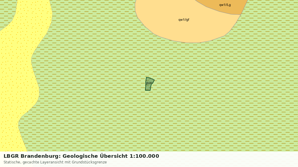 Statische Kartenansicht: LBGR Brandenburg: Geologische Übersicht 1:100.000