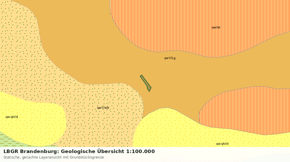 Statische Kartenansicht: LBGR Brandenburg: Geologische Übersicht 1:100.000