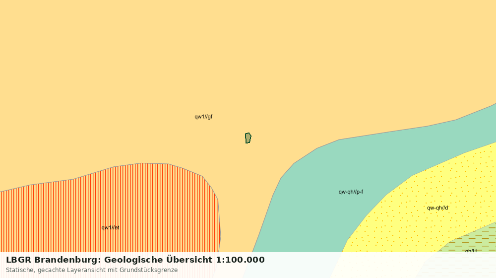 Statische Kartenansicht: LBGR Brandenburg: Geologische Übersicht 1:100.000