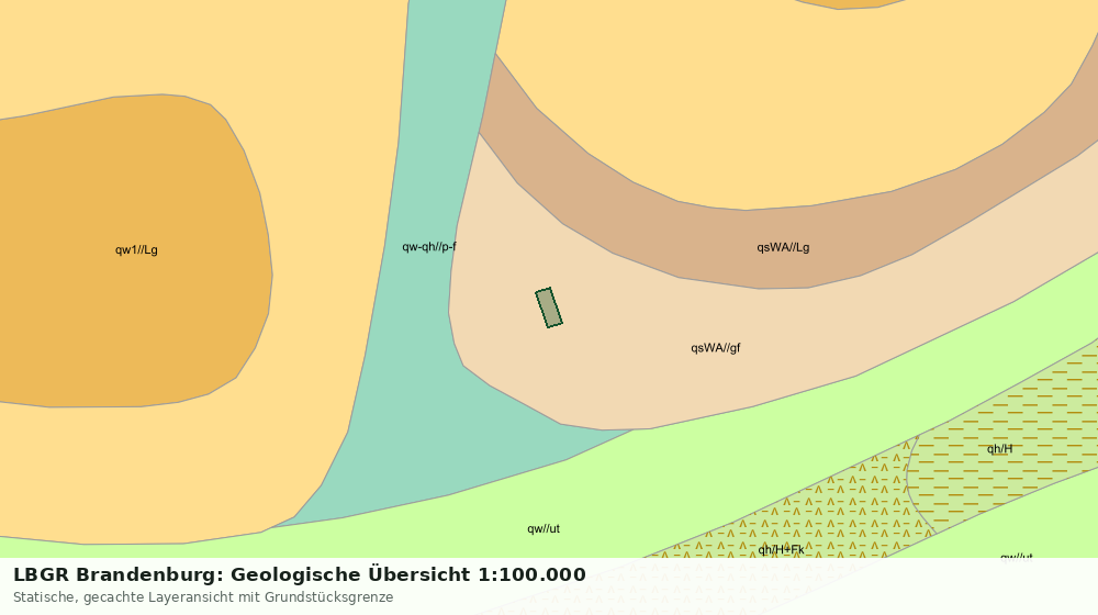 Statische Kartenansicht: LBGR Brandenburg: Geologische Übersicht 1:100.000