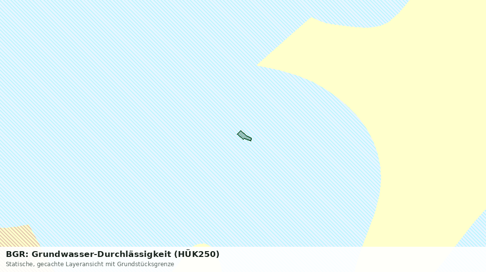 Statische Kartenansicht: BGR: Grundwasser-Durchlässigkeit (HÜK250)