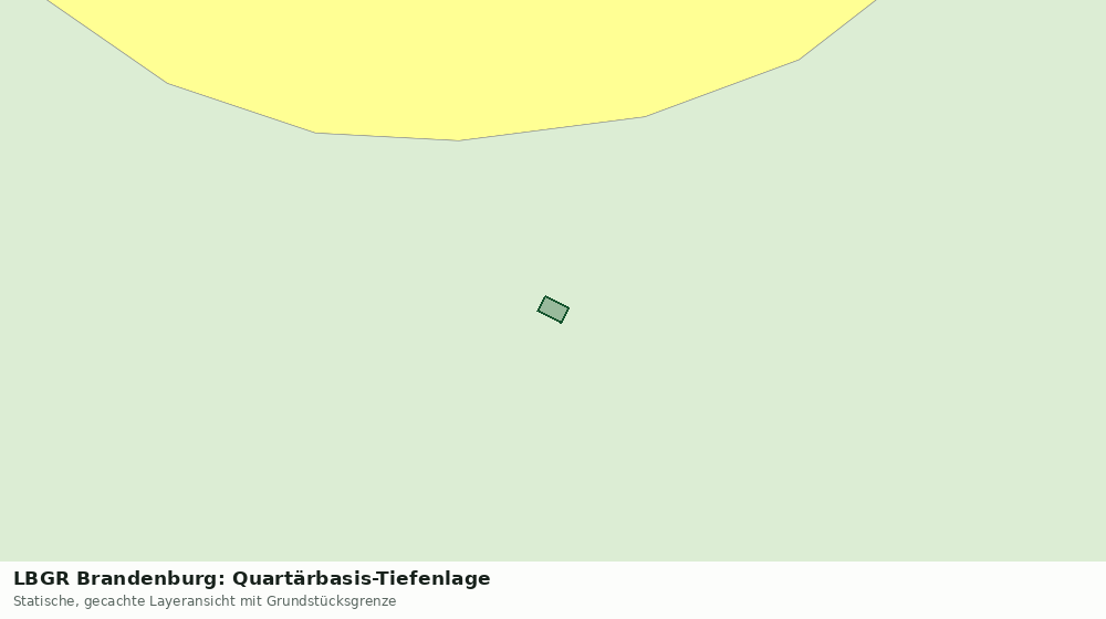 Statische Kartenansicht: LBGR Brandenburg: Quartärbasis-Tiefenlage
