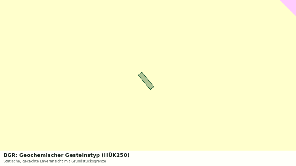 Statische Kartenansicht: BGR: Geochemischer Gesteinstyp (HÜK250)