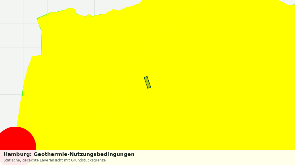 Statische Kartenansicht: Hamburg: Geothermie-Nutzungsbedingungen