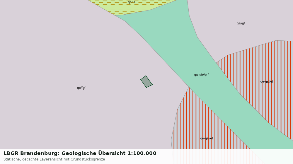 Statische Kartenansicht: LBGR Brandenburg: Geologische Übersicht 1:100.000