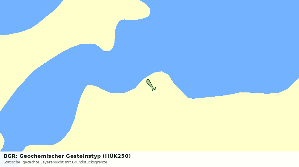 Statische Kartenansicht: BGR: Geochemischer Gesteinstyp (HÜK250)