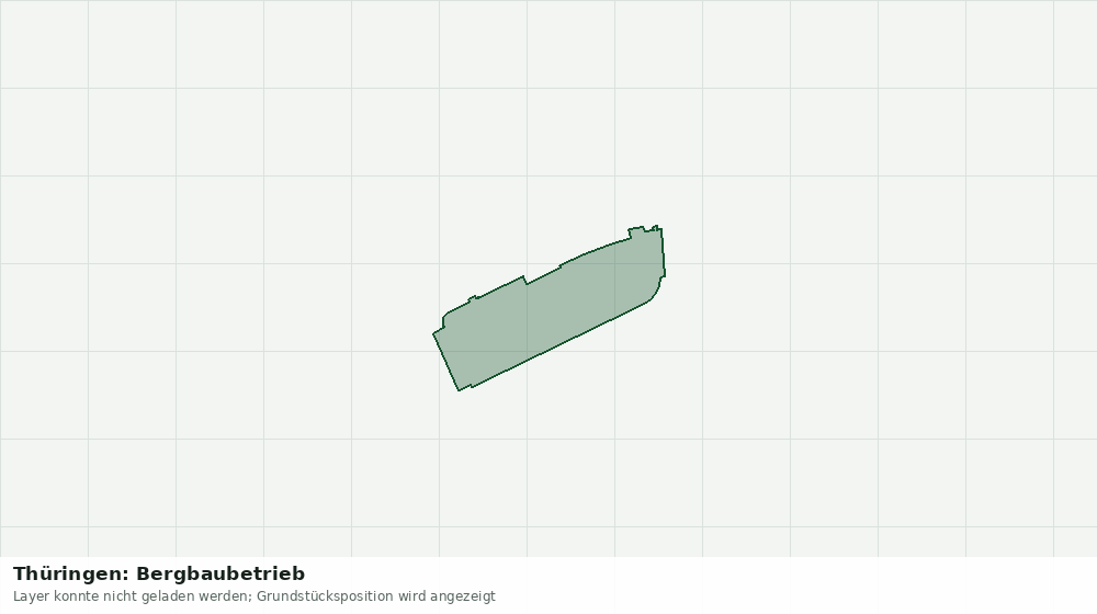 Statische Kartenansicht: Thüringen: Bergbaubetrieb
