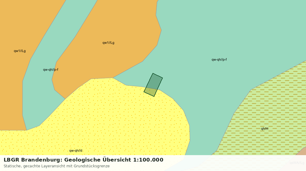 Statische Kartenansicht: LBGR Brandenburg: Geologische Übersicht 1:100.000