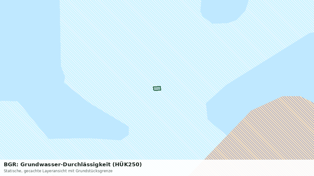 Statische Kartenansicht: BGR: Grundwasser-Durchlässigkeit (HÜK250)