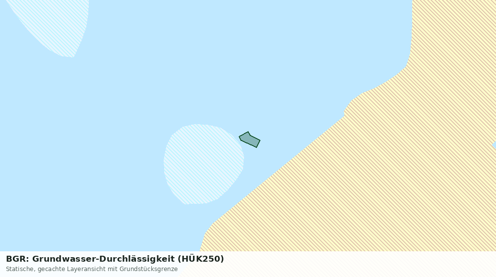 Statische Kartenansicht: BGR: Grundwasser-Durchlässigkeit (HÜK250)