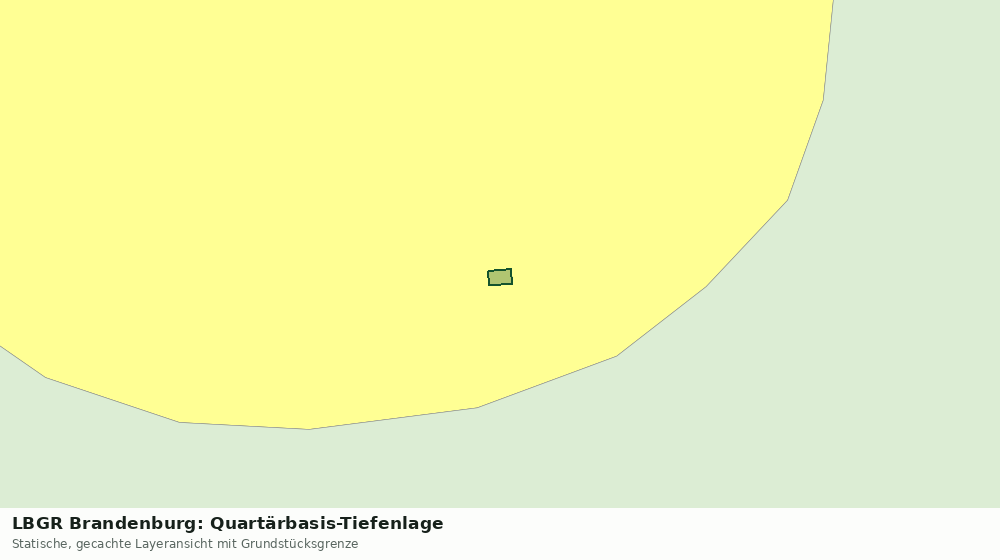 Statische Kartenansicht: LBGR Brandenburg: Quartärbasis-Tiefenlage
