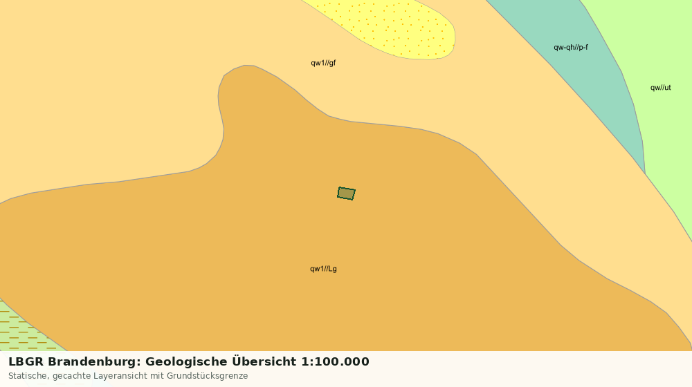 Statische Kartenansicht: LBGR Brandenburg: Geologische Übersicht 1:100.000